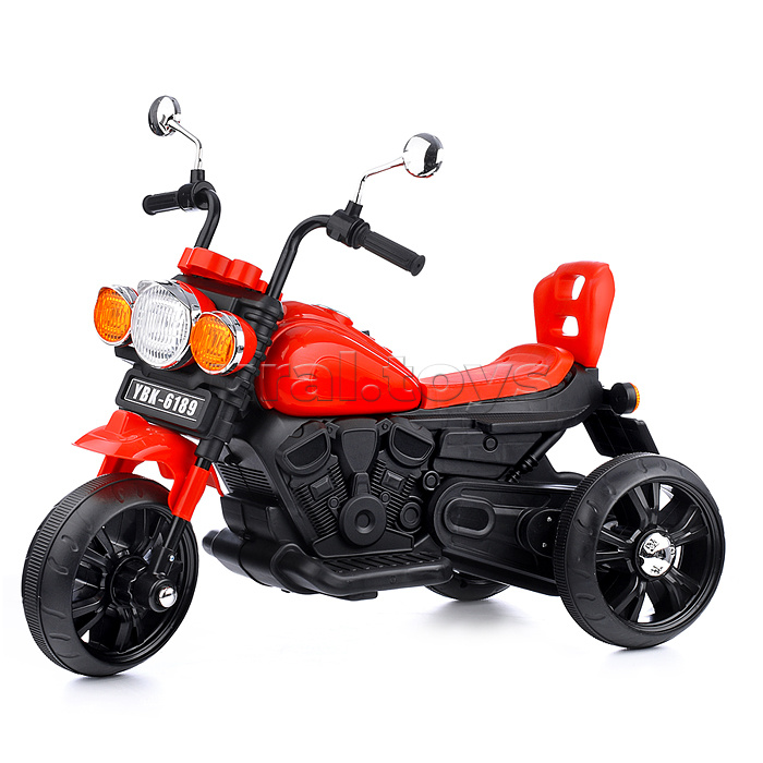 Мотоцикл "Спайк" 6V7 двухприводный (красный)