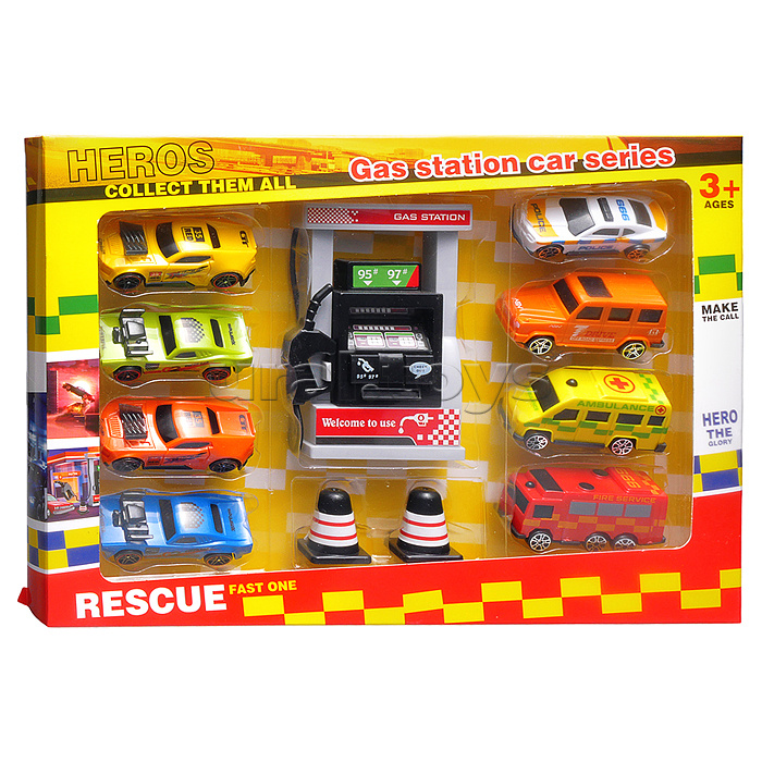 Набор машин "Дорожные приключения" в коробке