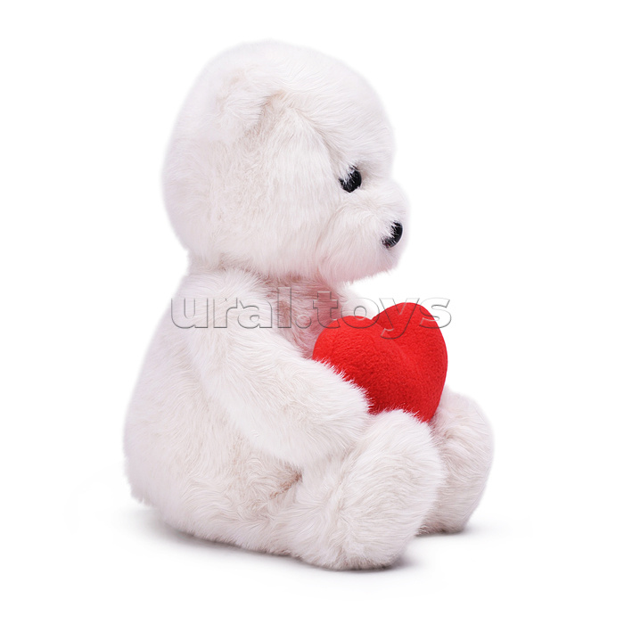 Медвежонок Тёпа белый Влюблённое сердце 25