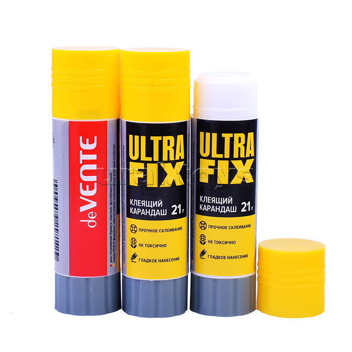 Клеящий карандаш PVA-P основа "Ultra Fix" 21 г в картонном дисплее с пластиковым поддоном