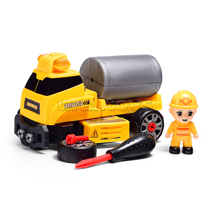 Конструктор-машина с отверткой, в коробке