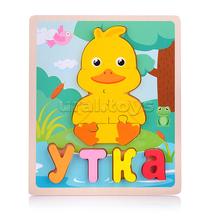 Пазл-вкладыш "Утка" Пазл-вкладыш "Утка"