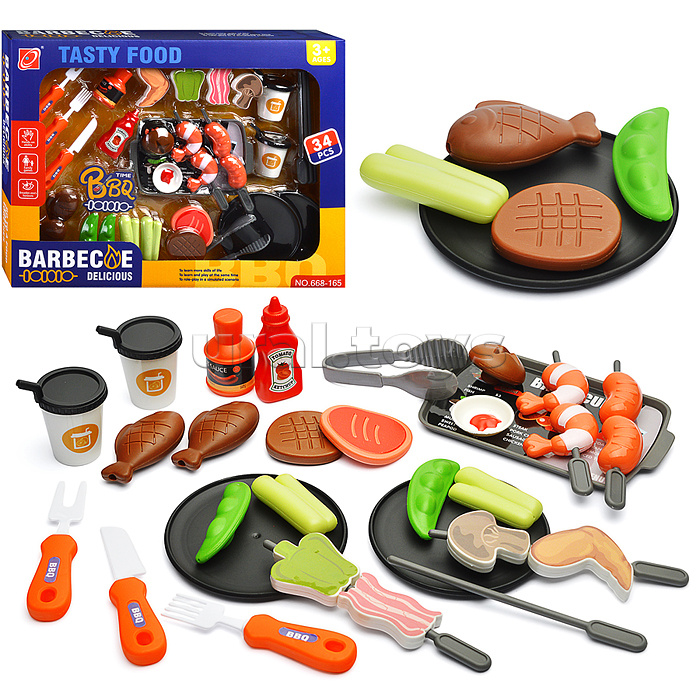 Игровой набор продуктов "Барбекю" в коробке