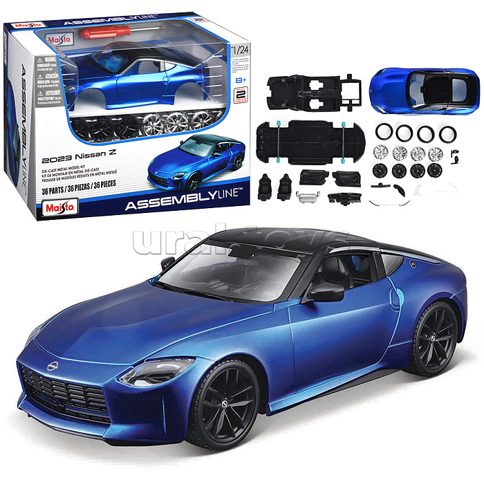DIY машинка с отверткой die-cast 2023 Nissan Z, 1:24, синяя DIY машинка с отверткой die-cast 2023 Nissan Z, 1:24, синяя