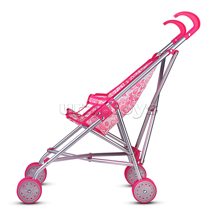 Коляская кукольная трость, металлическая, принт сладости