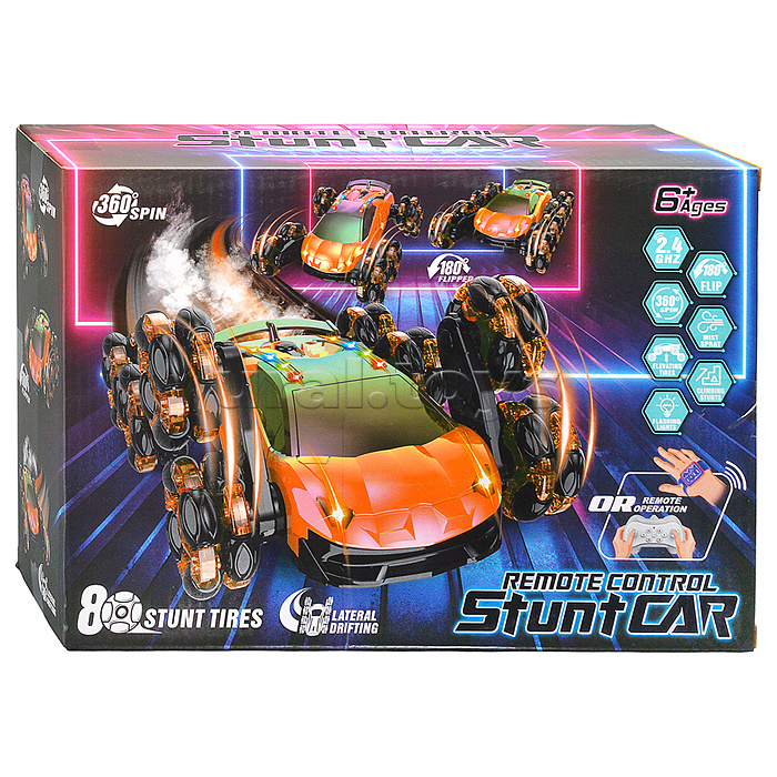 Машина "Трюк №2" р/у, 27 MHz, в коробке