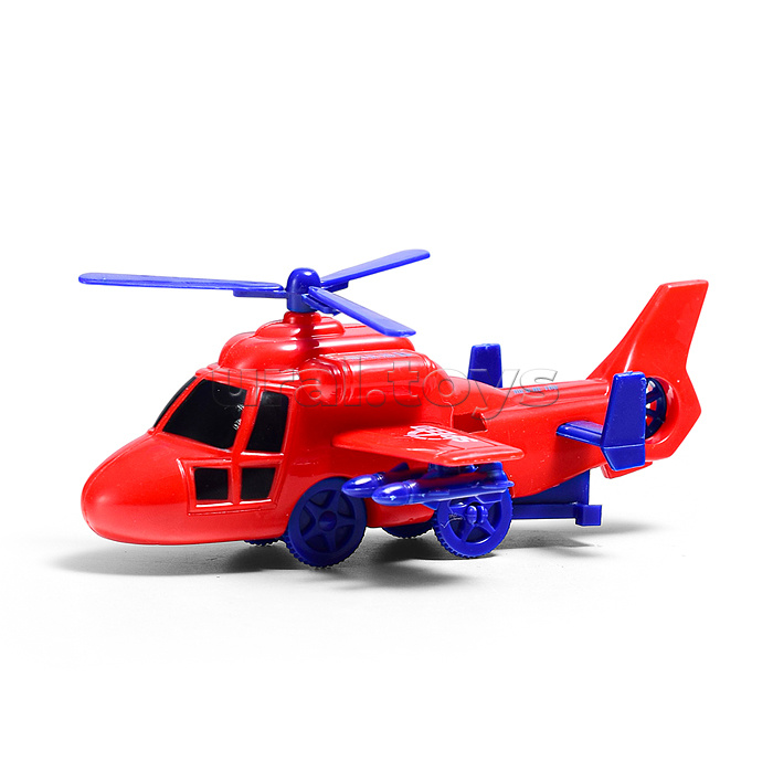 Машина "Багги" с вертолетом р/у, 27 MHz (свет, звук, USB) в коробке