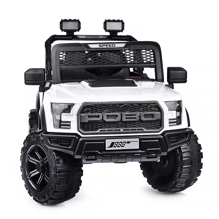 Электромобиль "Профи" на аккумуляторе, с р/у управлением, в коробке (белый)