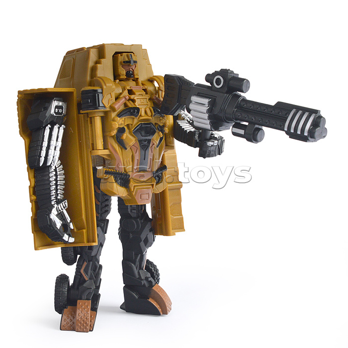 Робот трансформирующийся в военную машину, в коробке