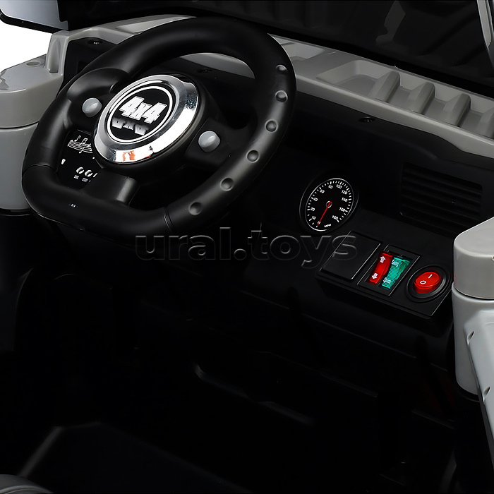 Электромобиль детский "Внедорожник" (цвет серый)