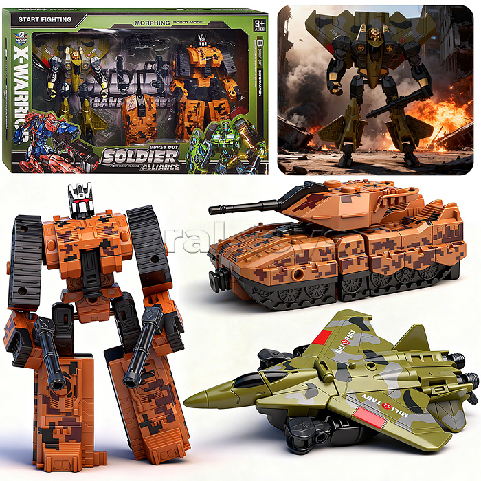 Робот "Soldier Alians" трансформирующийся, в коробке