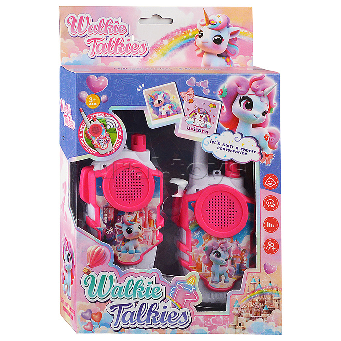 Рация игрушечная "Красивые единороги" в коробке