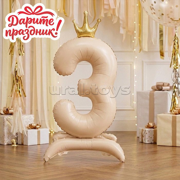 Интерьерное украшение Фигура-шар "Цифра 3"
