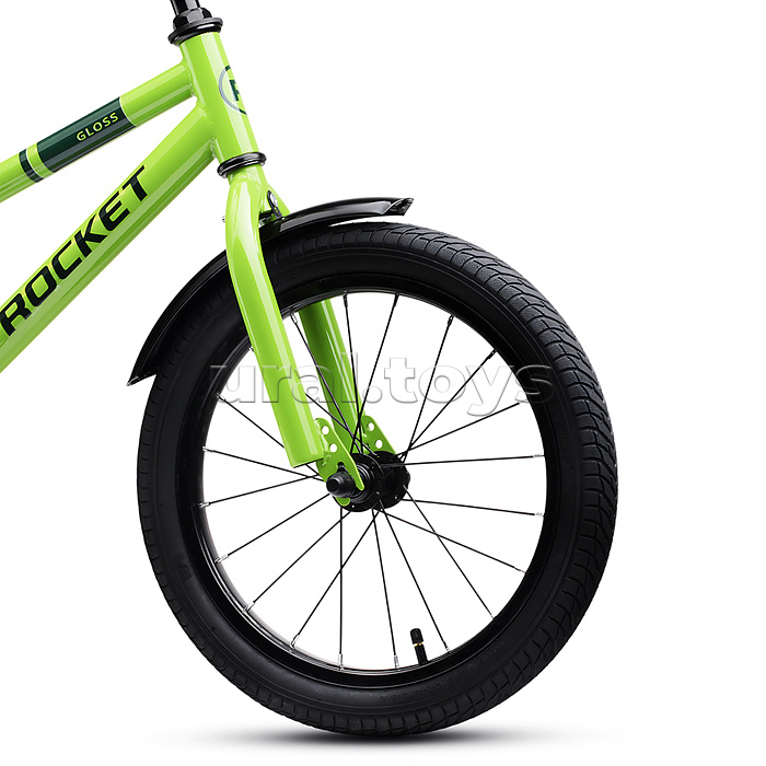 Велосипед 16" Rocket Gloss, цвет зеленый