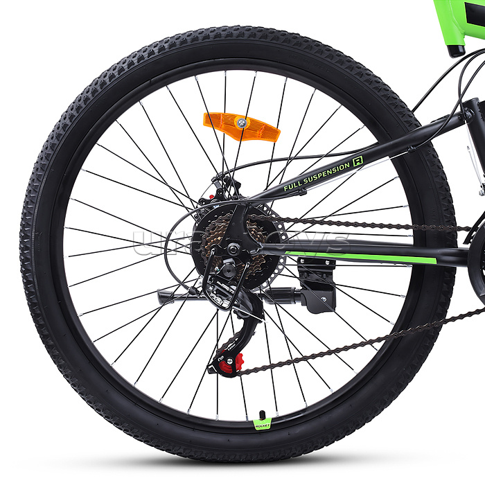 Велосипед 26" Rocket Azkar Pro, цвет зеленый, размер 18"