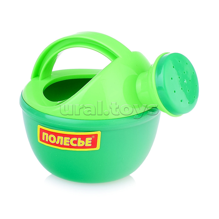 Набор №349: ведро малое с носиком, ситечко-цветок, совок №2, грабельки №2, 2 формочки, лейка малая №3