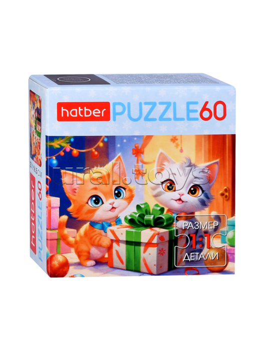 Пазлы 60 "Забавные котики"