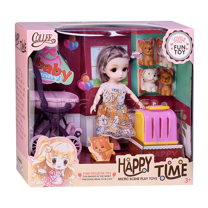 Кукла с аксессуарами "Хейли и её питомец" в коробке
