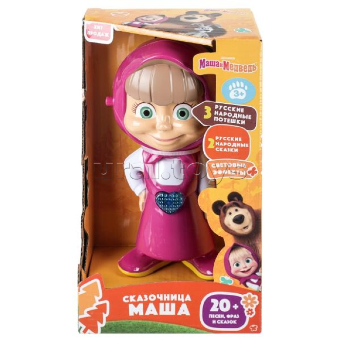 Сказочник "Маша и Медведь" (20+ песенок, фраз и сказок) в коробке