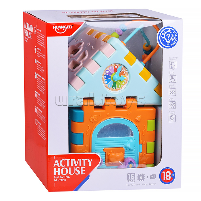 Развивающая игрушка "Куб-домик" в коробке
