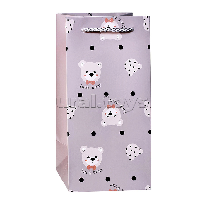 Пакет подарочный "Веселье в упаковке" 24,5*12*10см.