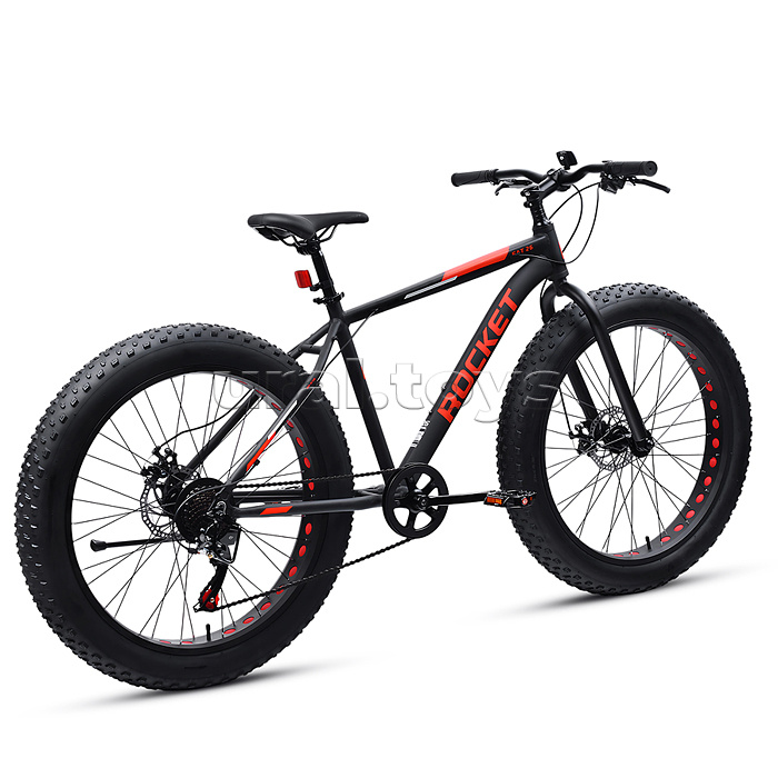 Велосипед 26" Rocket Fat 26, цвет черный, размер 18"