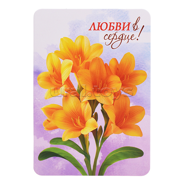 Набор мини-открыток "Акварельные цветы"