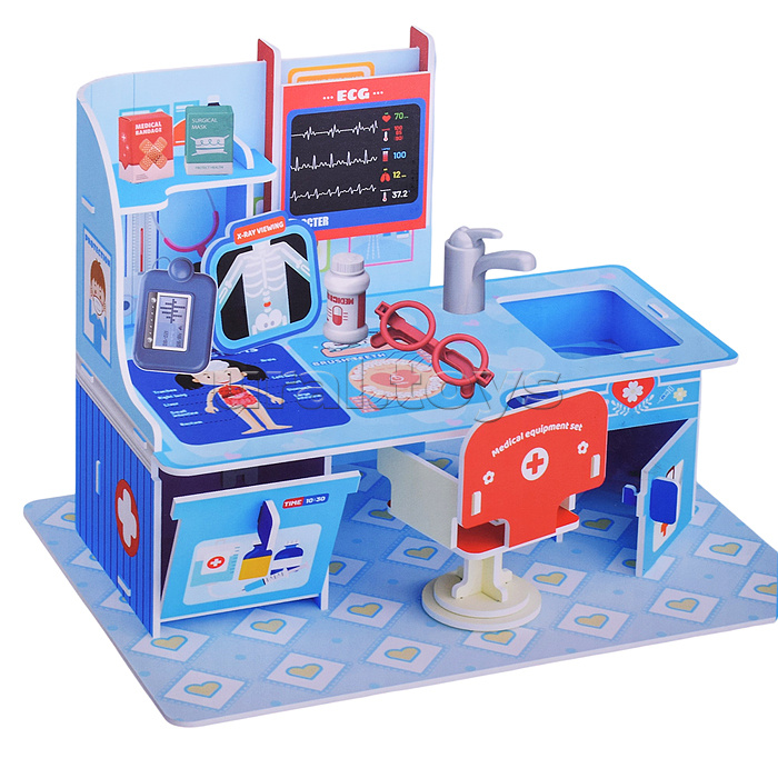 Конструктор "Маленький доктор" 3D (37дет.) в коробке