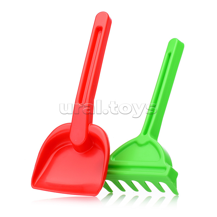 Песочный набор "Дворцовый" ( 4 формочки, совок, грабли, ведро)