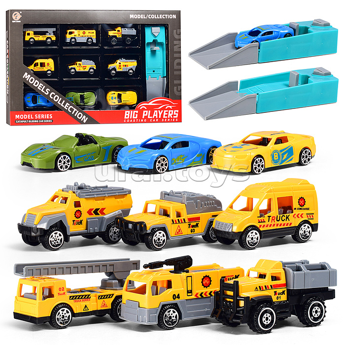 Набор машин "Инженерный городок" в коробке