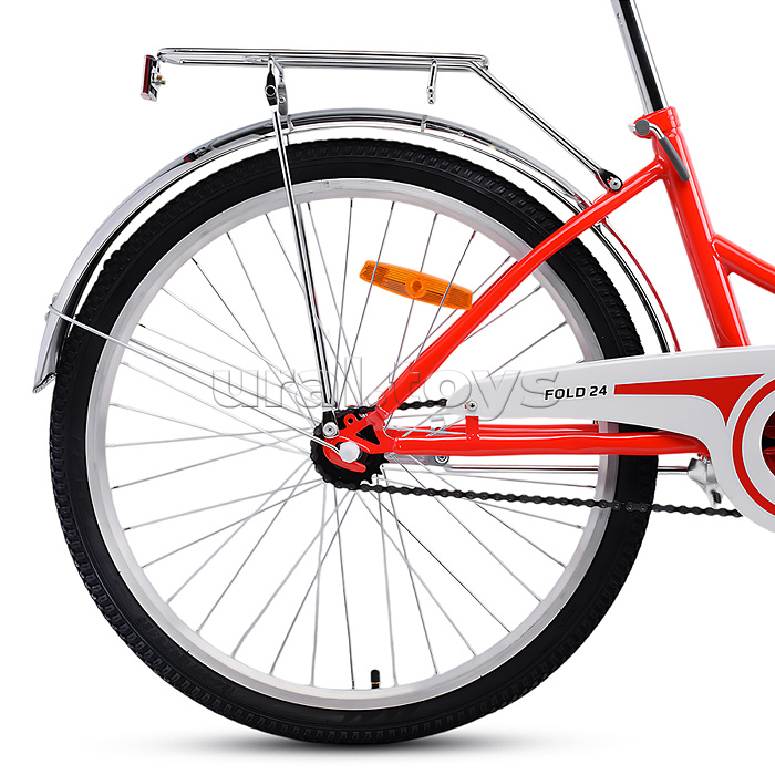 Велосипед 24" Rocket City Fold 24, цвет красный, размер 16"