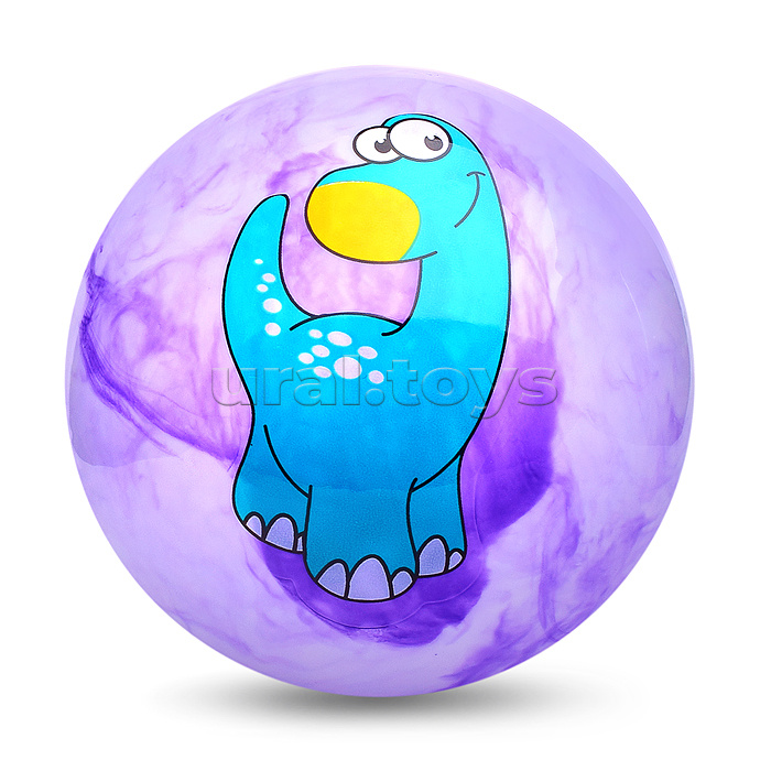 Мяч надувной PVC "Динозаврик-3" 22,5 см., 60 гр. (цвет микс)