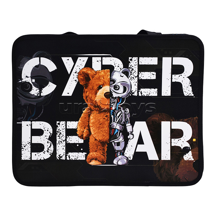 Папка детская А4 пластиковая, с ручками, 330/260/75 "Cyber bear"