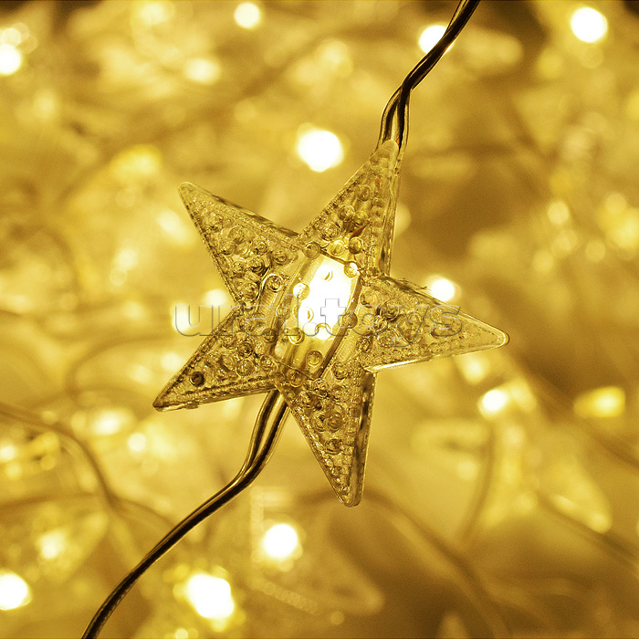 Электрогирлянда интерьерная "Снежинки" теплый