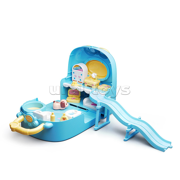 Игровой набор "Домик с животными" с аксессуарами, на батарейках, в коробке