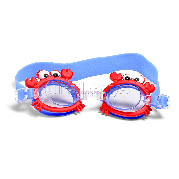 Очки для плавания цветные, в ассортименте, в пакете