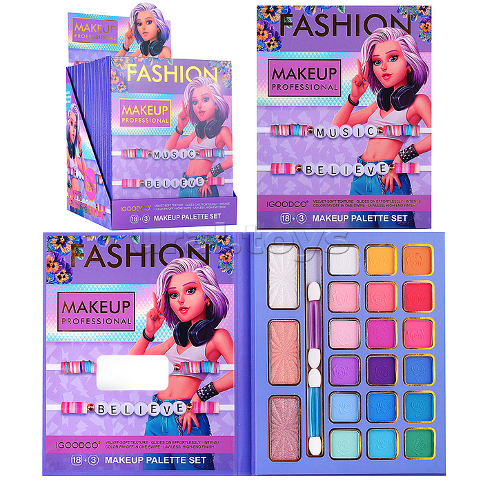 Косметика детская "Верю в музыку" (палетка теней)