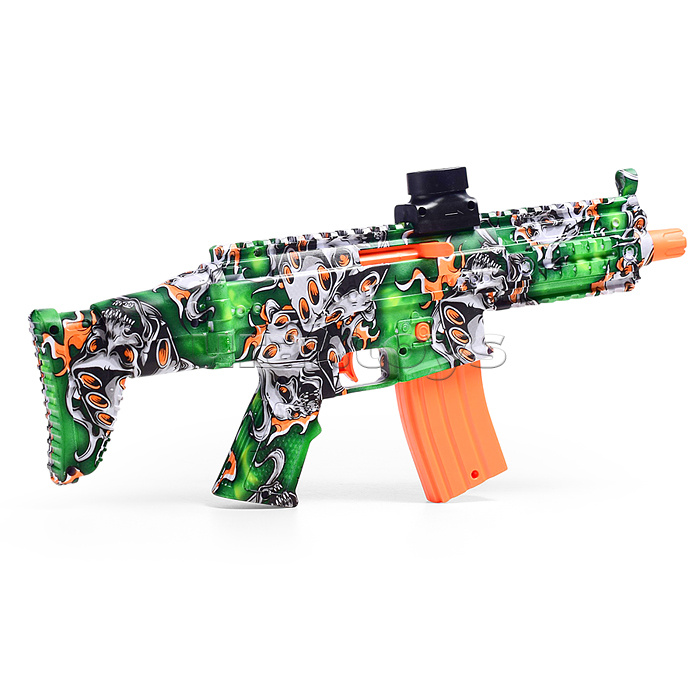 Автомат "Scar" стреляет гелевыми пулями, в коробке