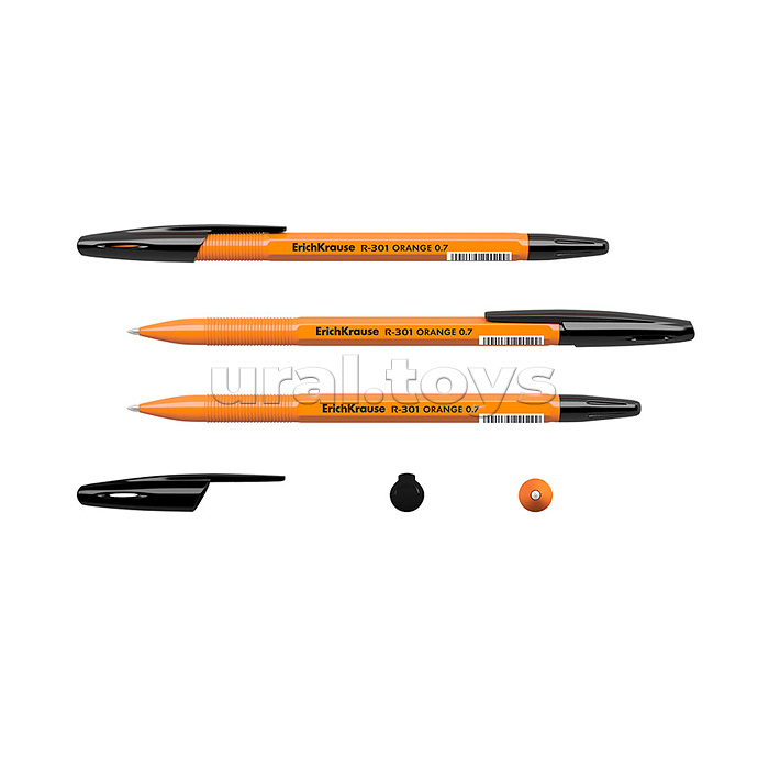 Ручка шариковая R-301 ORANGE 0.7 Stick цвет чернил чёрный