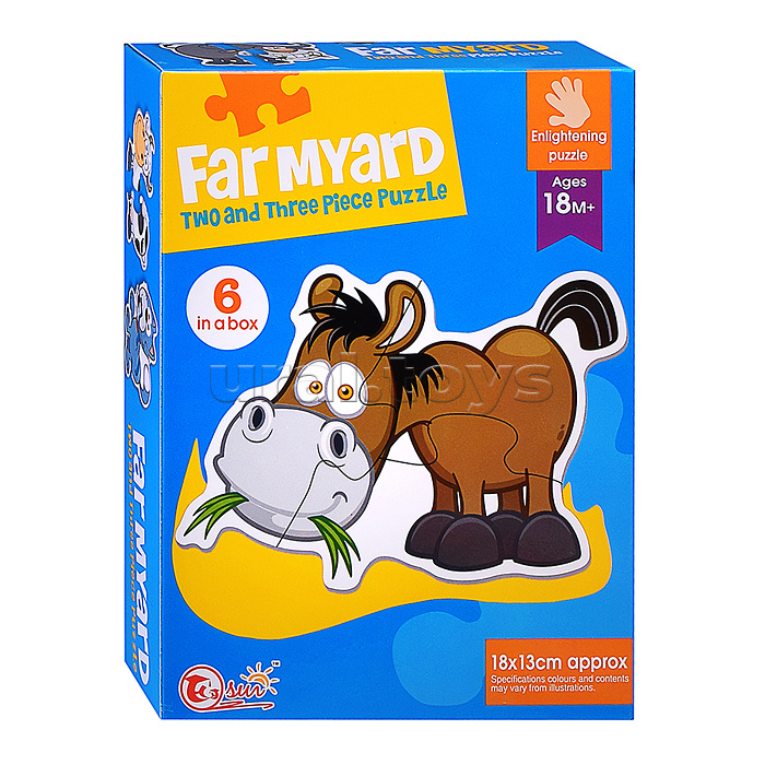 Пазл "Домашние животные" (6 картинок)