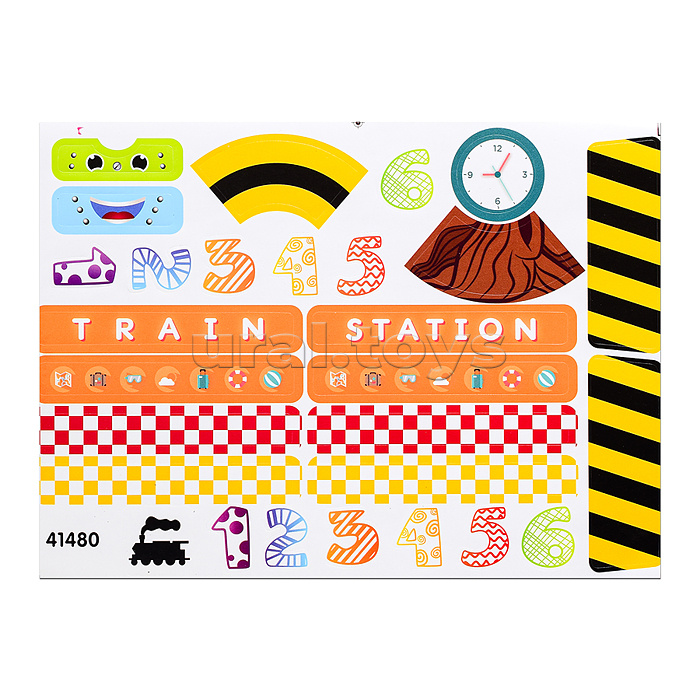 Игрушка Конструктор Train Blocks  89 дет., в кор.