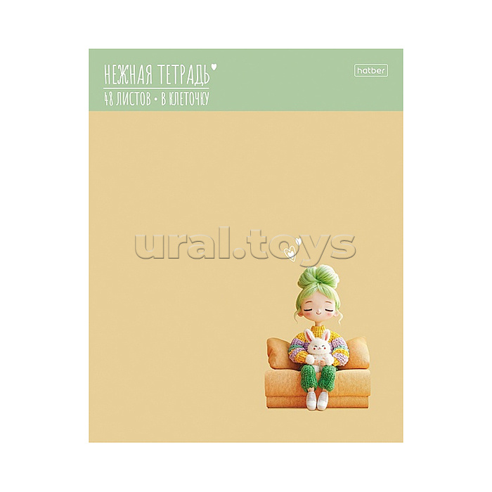 Тетрадь 48л. клетка "Уютные моменты" А5ф 60-65г/кв.м на скобе обл. мел.картон тиснение 5 диз.в блоке