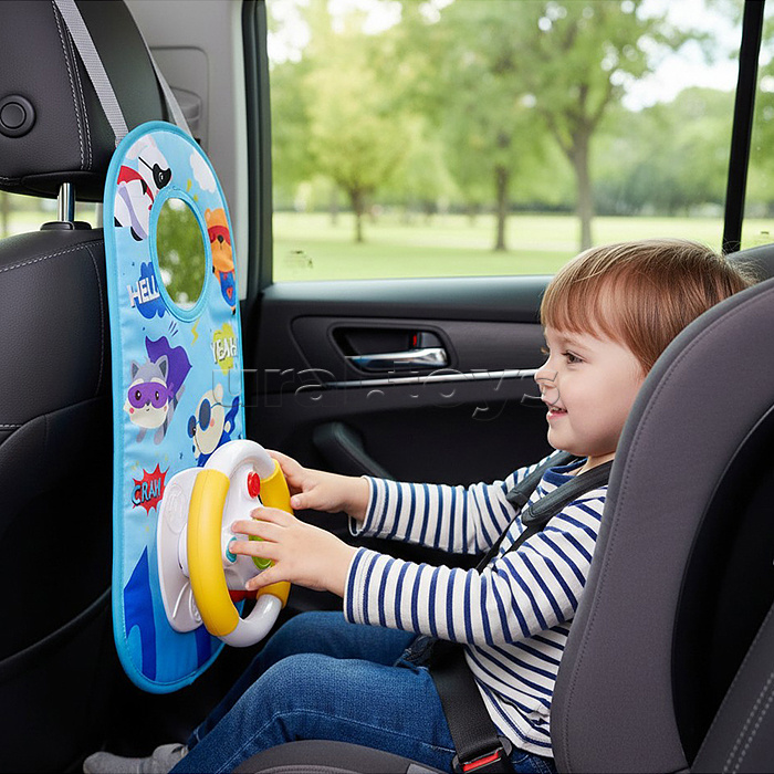 Коврик развивающий " Рулевой малыш", (синий) в коробке