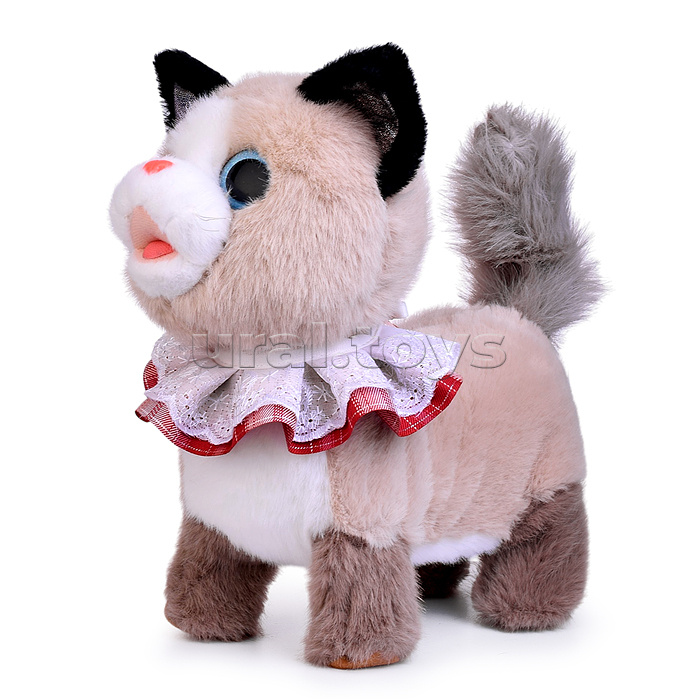 Кошка "Мила" (ходит, поет, облизывает, повторяет) в пакете