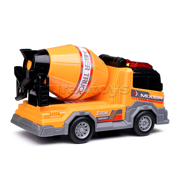 Машина  "Бетономешалка" 1:24 (свет, звук) в коробке
