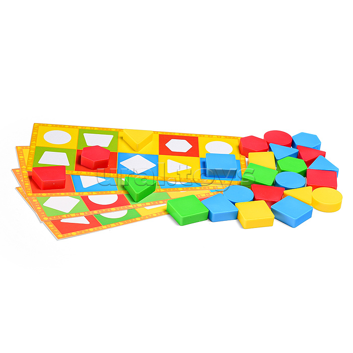 Лото развивающее (цветные фигурки)