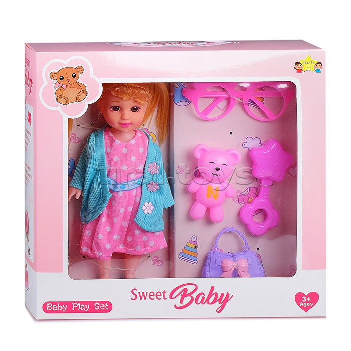 Кукла Света (с аксессуарами и медвежонком) в коробке