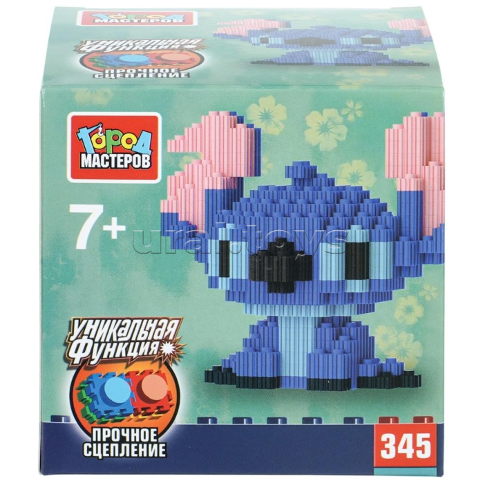 Конструктор 3D сборная фигурка "Стич" 345 дет.