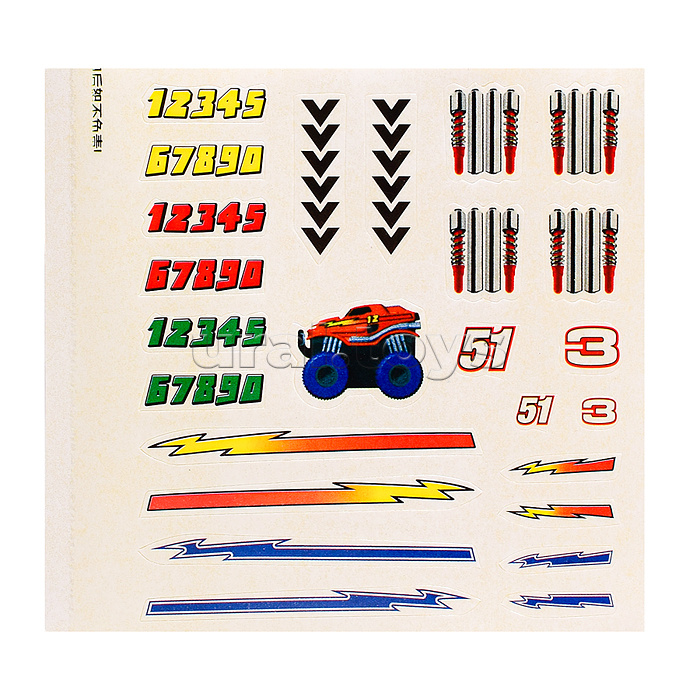 Машина-трюкач на батарейках, в коробке