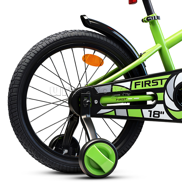 Велосипед 18" Rocket First, цвет зеленый